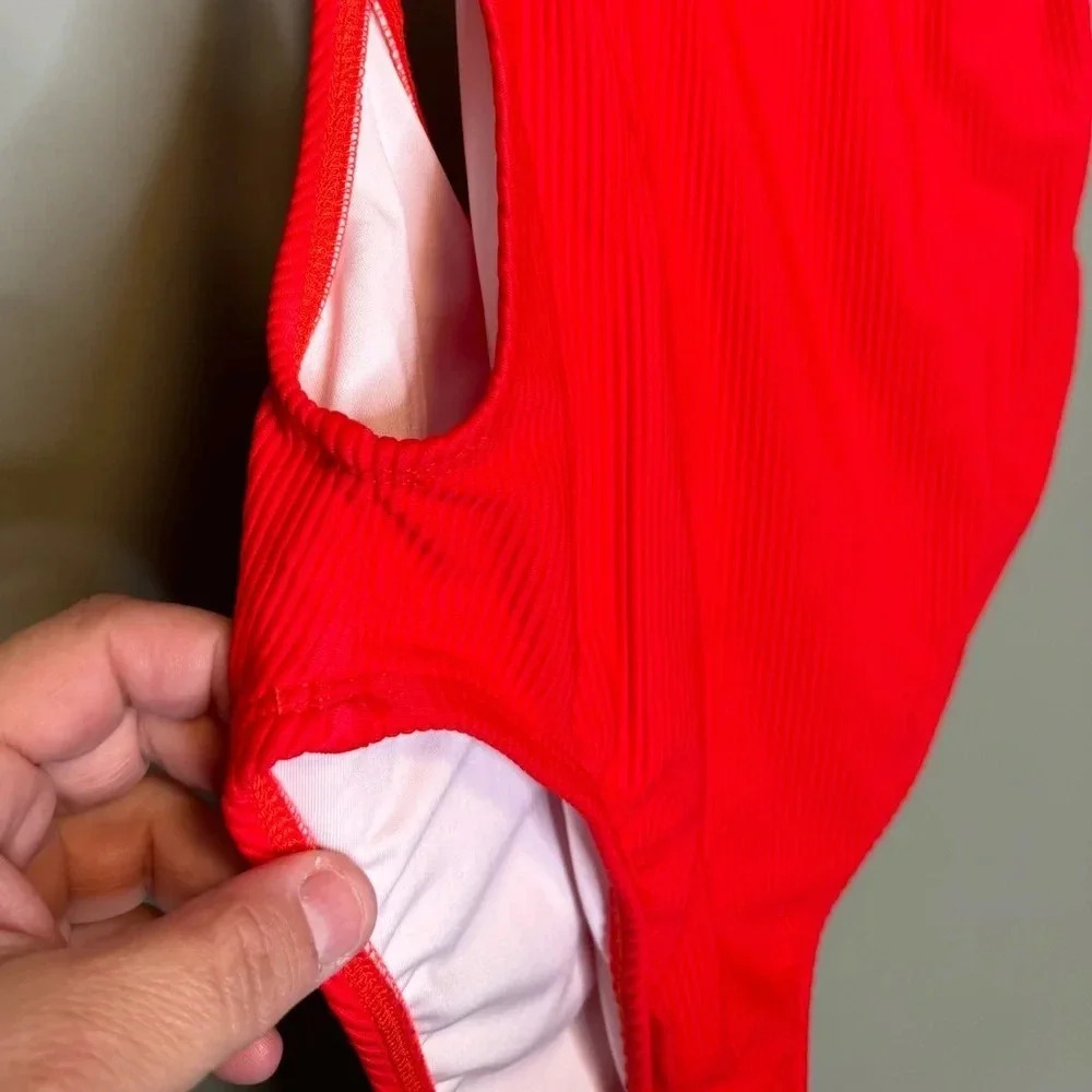 Nasty Gal‎ Women’s One piece Red Swimsuit Size Large - Picture 2 of 6